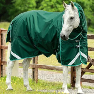 Buster 200g Turnout Rug with Snug-Fit Neck Cover Green