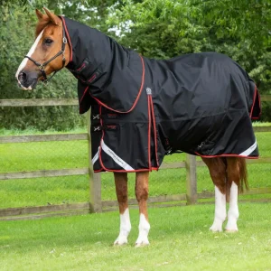 Buster 420g Turnout Rug with Classic Neck Cover Black