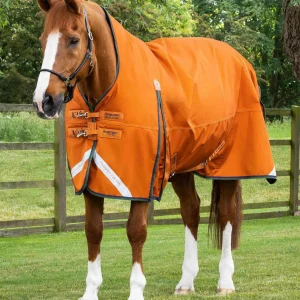 Buster Hardy 400g Half Neck Turnout Rug Burnt Orange