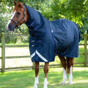 Buster Storm 420g Combo Turnout Rug with Classic Neck Navy
