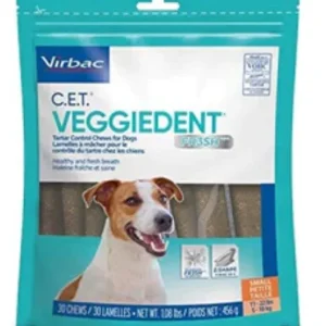 C.E.T. Veggiedent Tartar Control Dog Dental Dog Chews - Small - 30 Count