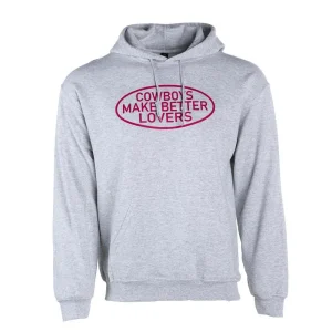 Cactus Alley Hat Co Ash Grey & Hot Pink Better Lovers Hoodie