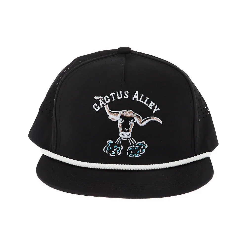 Cactus Alley Hat Co Blowin Smoke Black/White Cap - Image 2