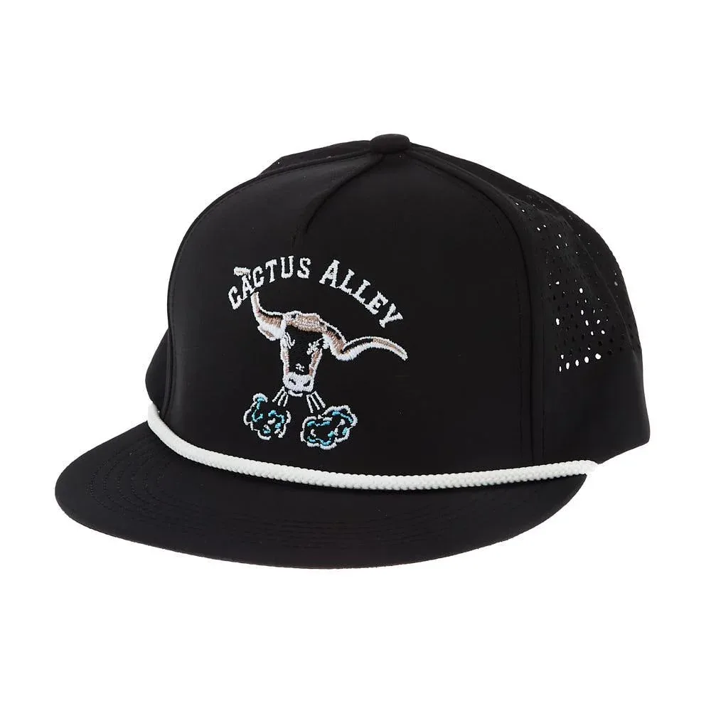 Cactus Alley Hat Co Blowin Smoke Black/White Cap