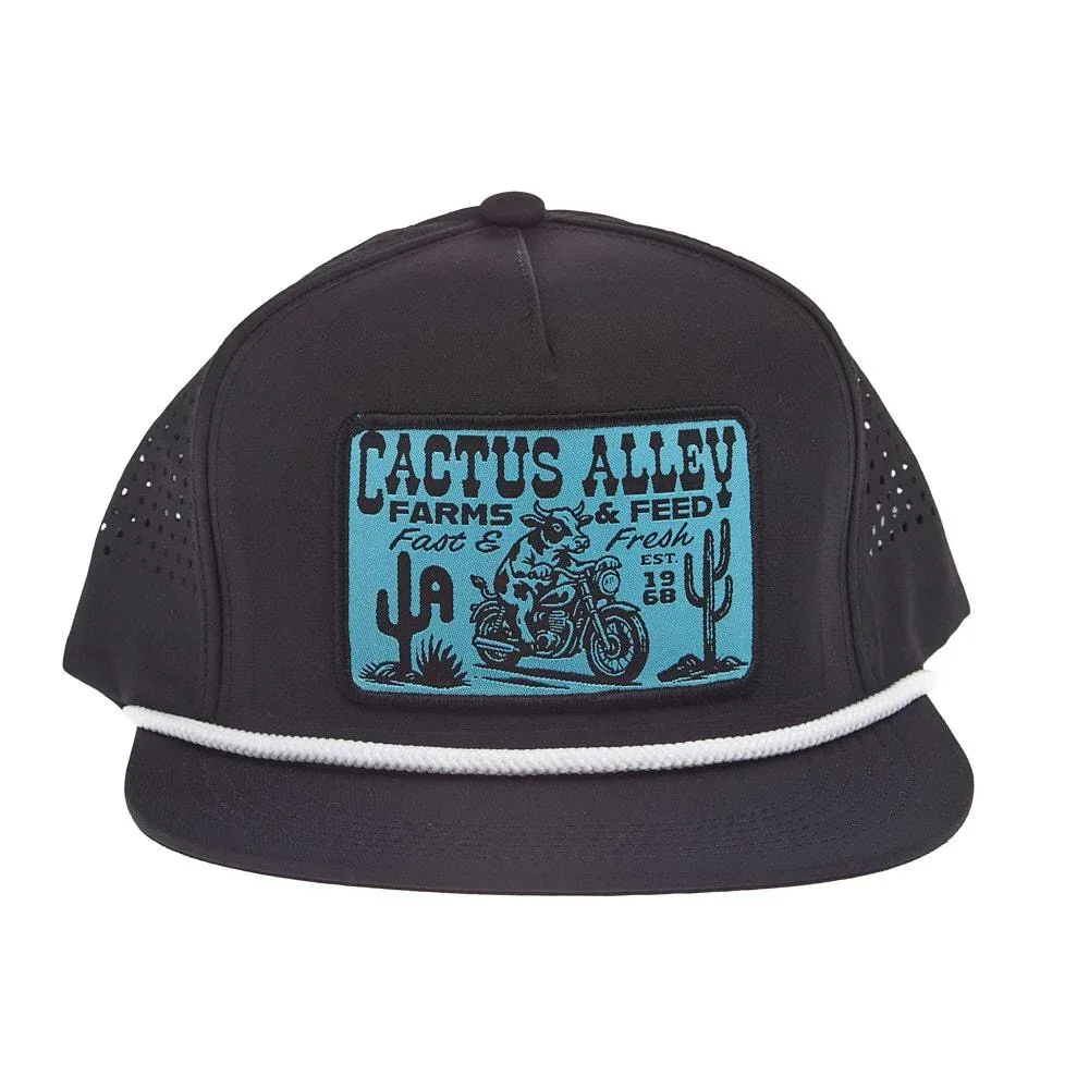 Cactus Alley Hat Co Fast & Fresh Black & White Cap
