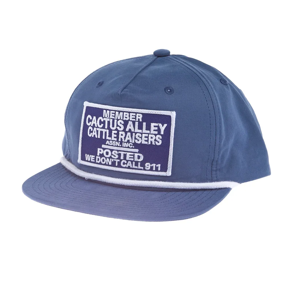 Cactus Alley Hat Co Posted Navy & White Cap - Image 2