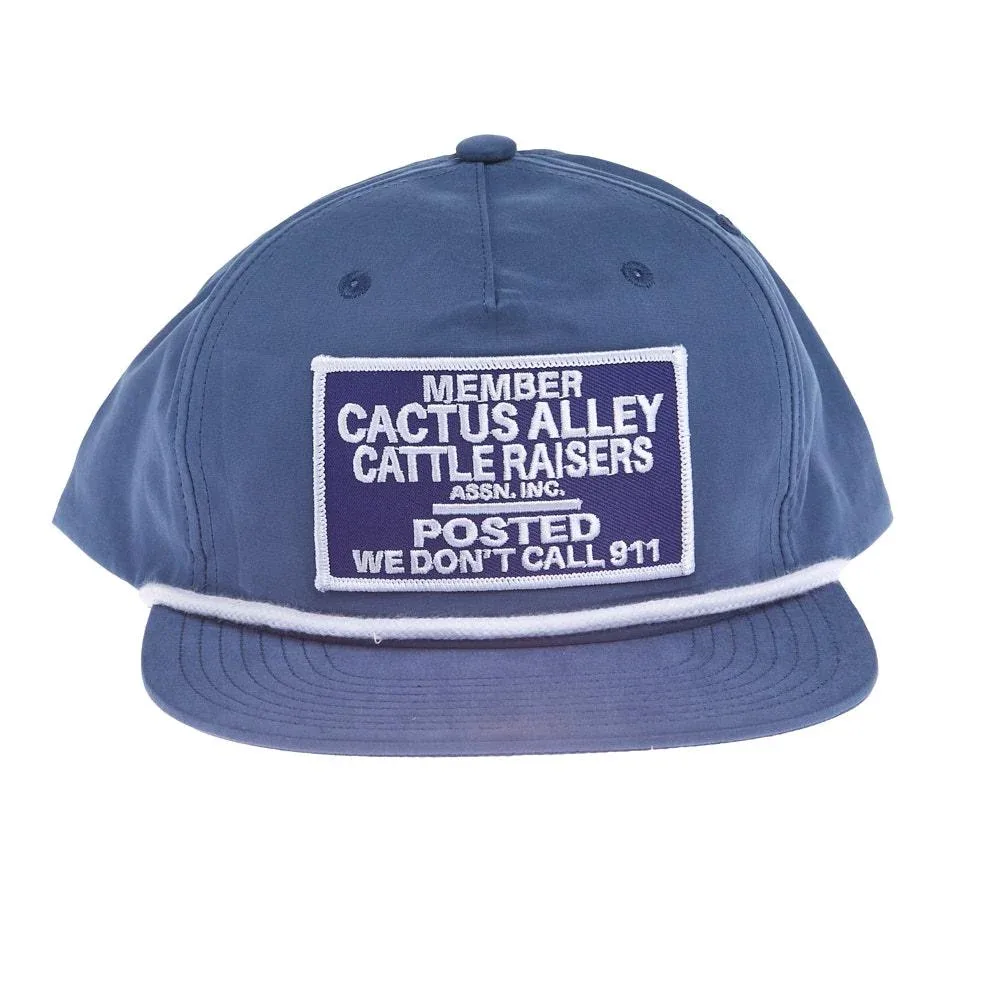 Cactus Alley Hat Co Posted Navy & White Cap