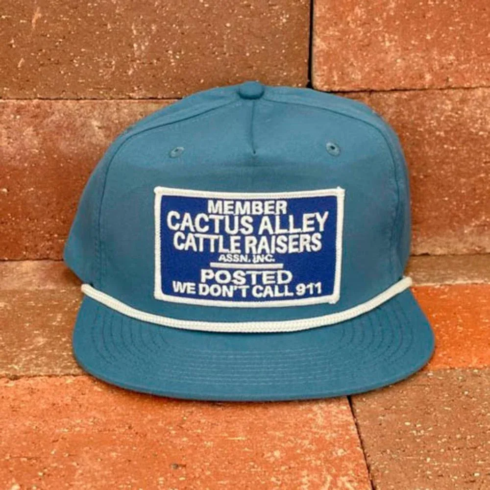 Cactus Alley Hat Co Posted Navy White Cap