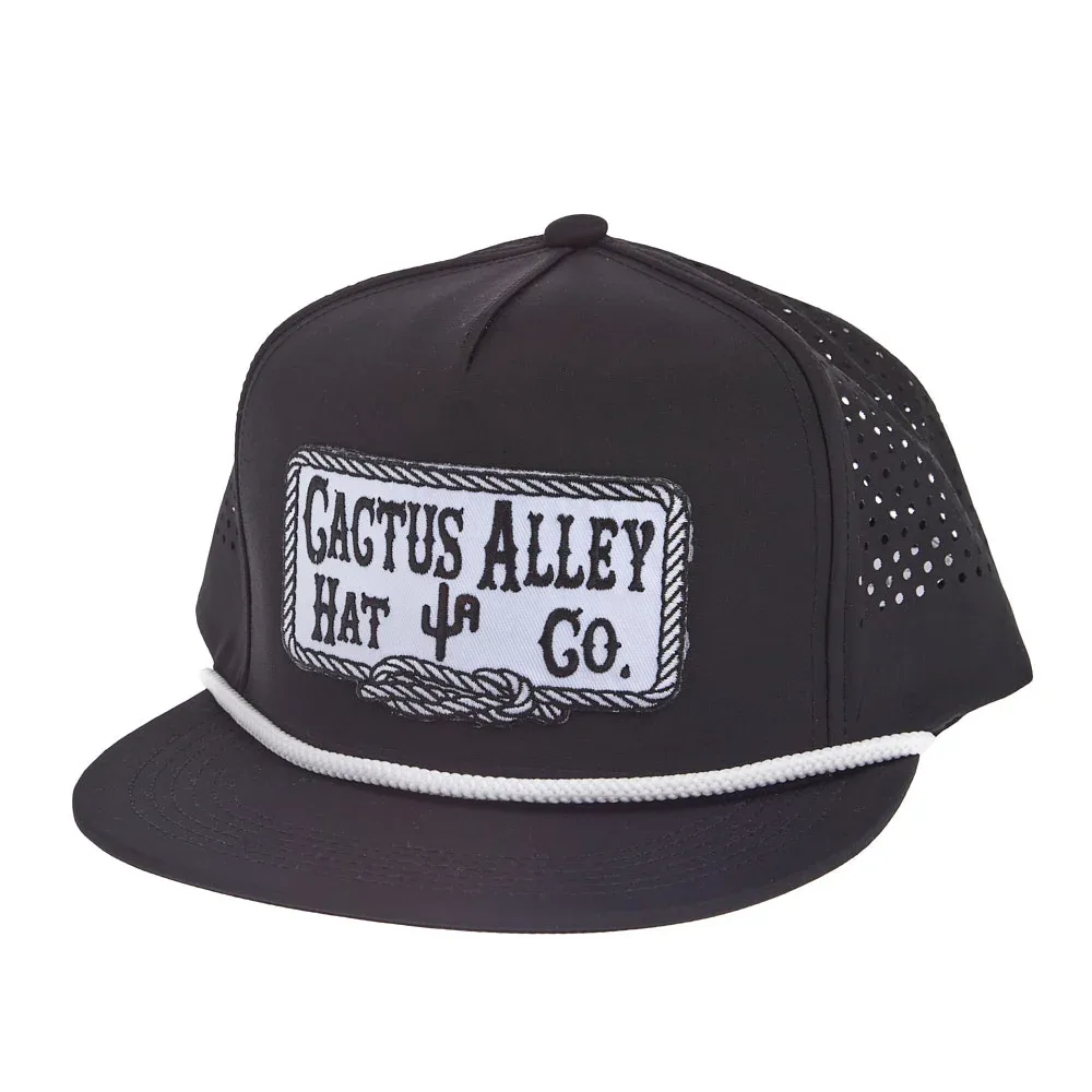 Cactus Alley Hat Co Square Knot Black & White Cap - Image 2