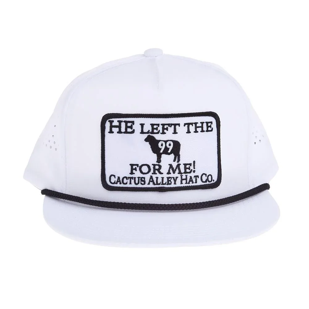 Cactus Alley Hat Co White & Black 99 Cap