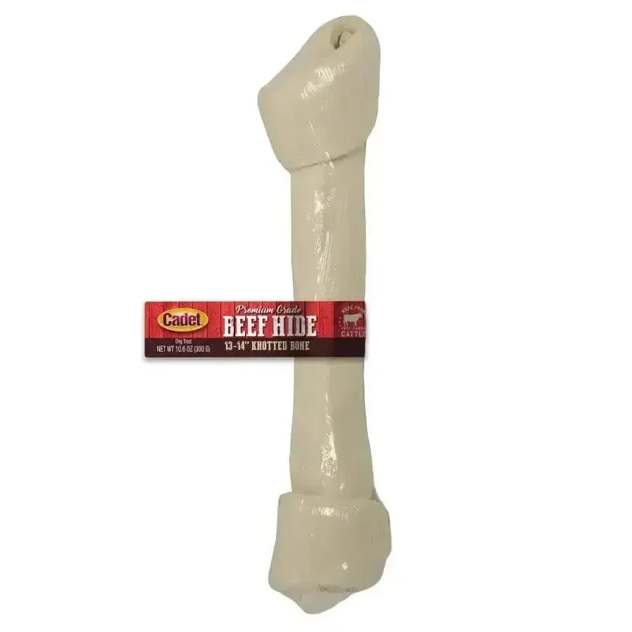 Cadet Beef Hide Knotted Dog Chews Knotted Bone