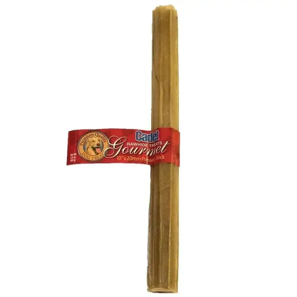 Cadet® Pressed Rawhide Stick Dog Treats 10 Inch X 20 MM