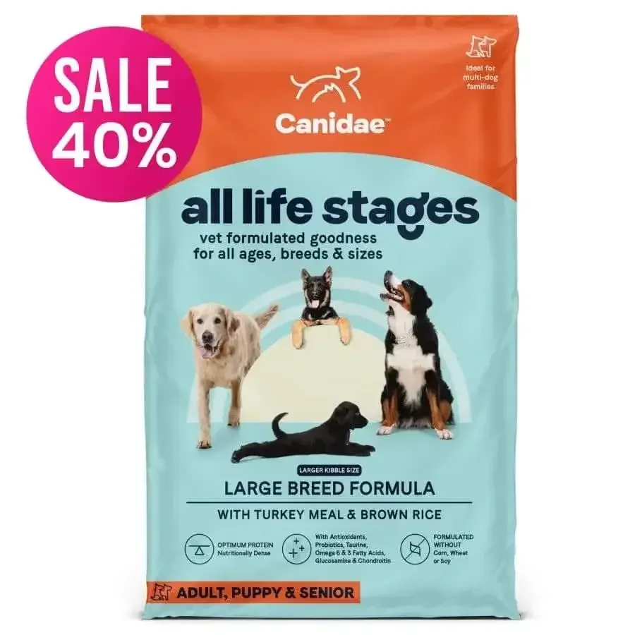 CANIDAE All Life Stages Large Breed Formula with Turkey Meal & Brown Rice Dry Dog Food