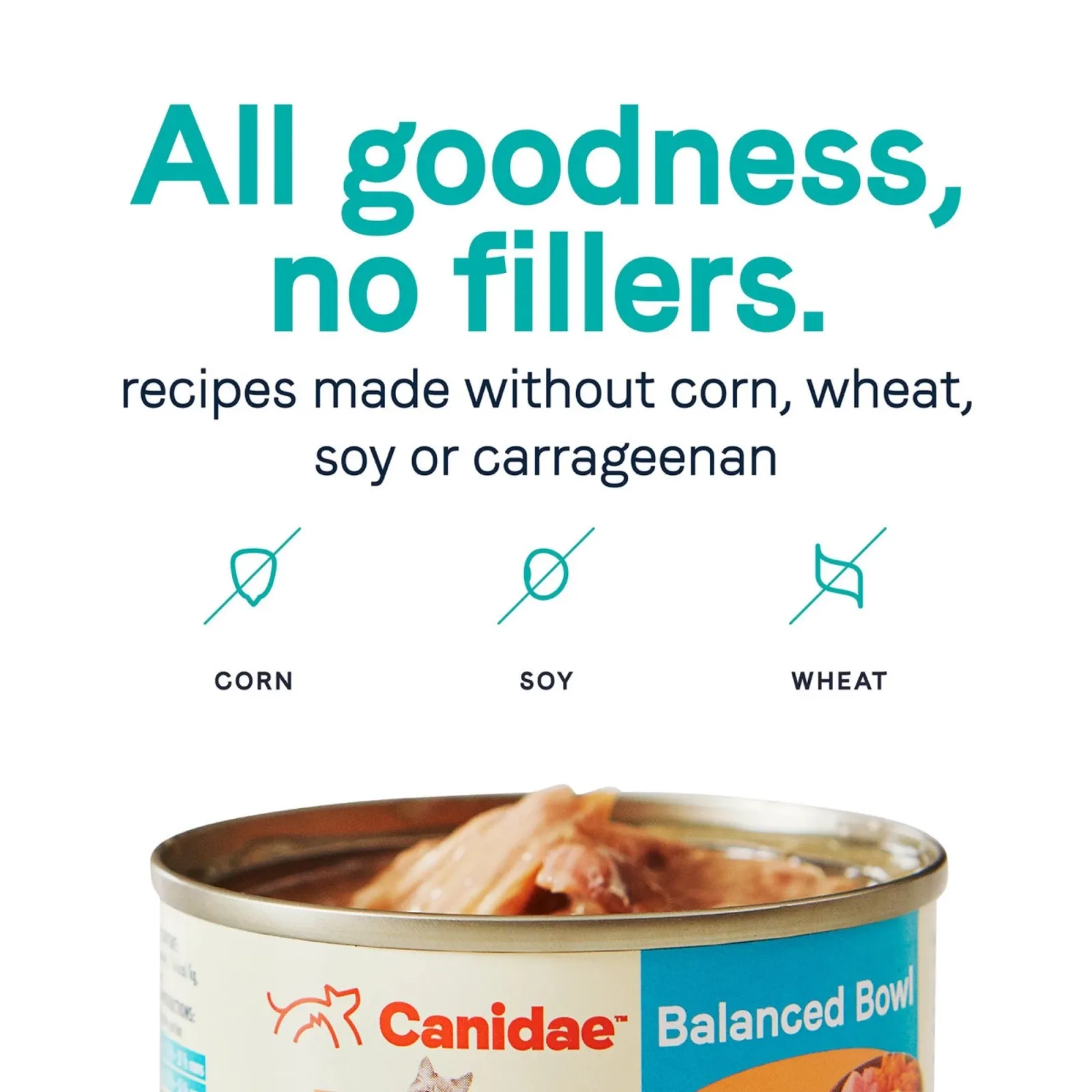 CANIDAE Balanced Bowl Wet Cat Food - Tuna & Carrots in Gravy, 3 oz, 24 ct - Image 2