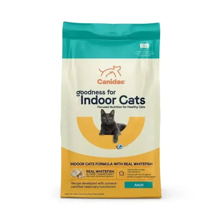 CANIDAE Goodness for Indoor Cats Formula with Real Whitefish Dry Cat Food