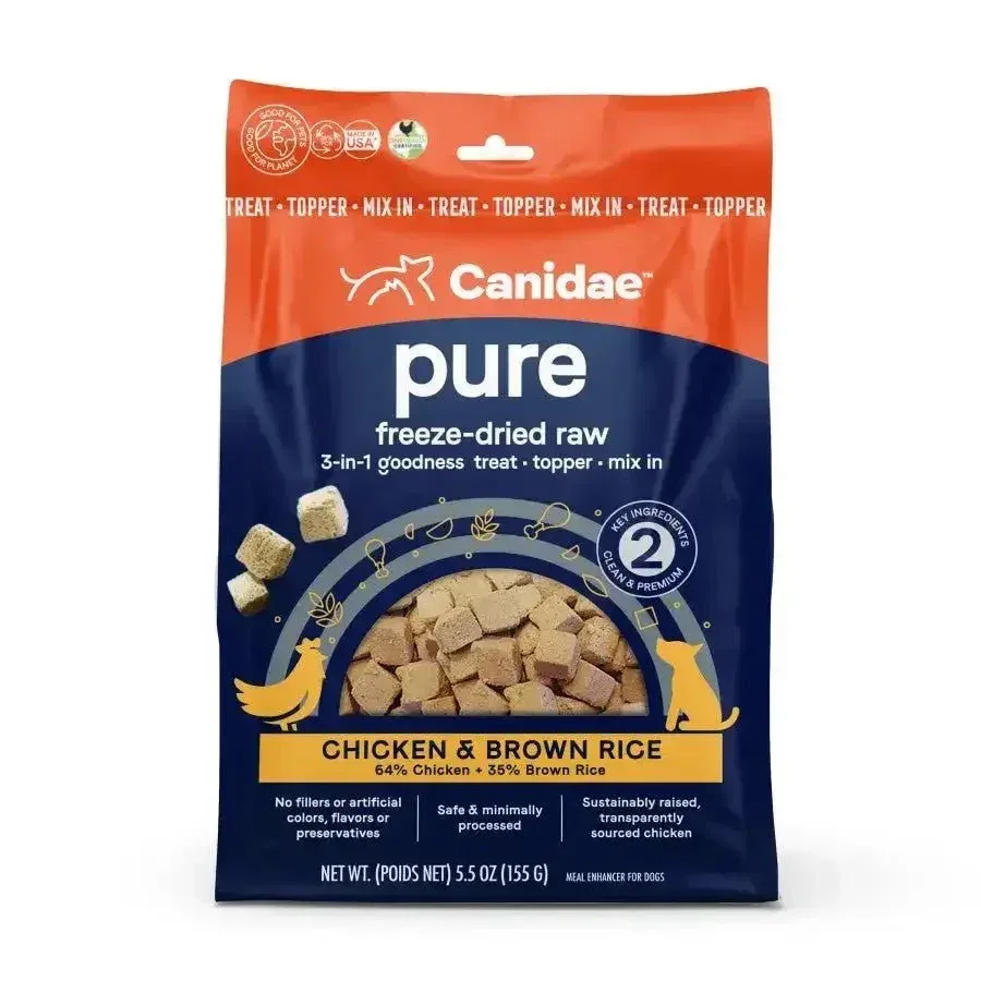 CANIDAE PURE goodness Freeze-Dried Raw 3-in-1 Treat/Topper/Mix-In 5.5 oz