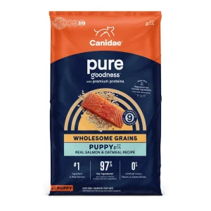 CANIDAE PURE goodness Wholesome Grains Dry Puppy Food Salmon & Oatmeal 4lb