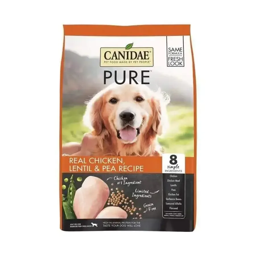 CANIDAE PURE Grain-Free Real Chicken, Lentil & Pea Recipe Dry Dog Food