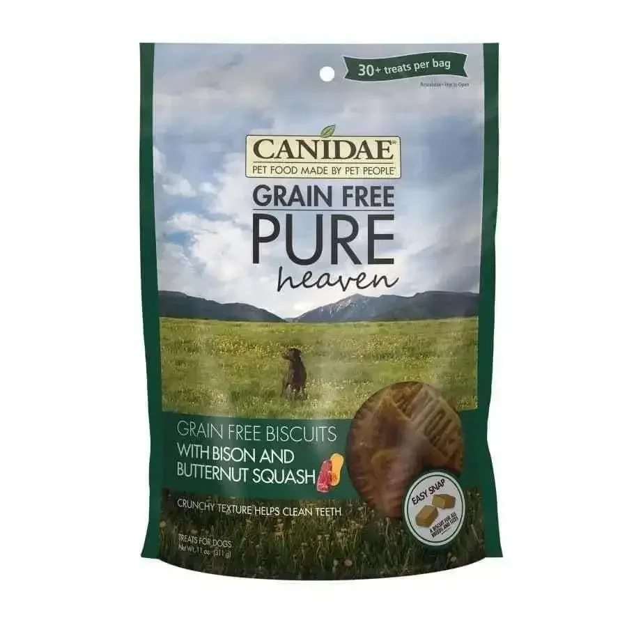CANIDAE PURE Heaven Grain-Free Biscuits with Bison & Butternut Squash Healthy Dog Treats