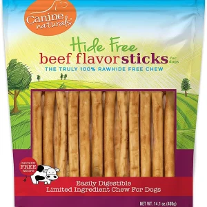 Canine Natural Hide Free 5" Beef Stick 40Pk