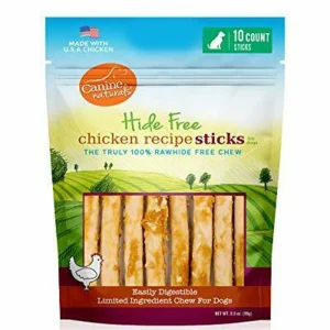 Canine Natural Hide Free 5" Chicken Stick 10Pk