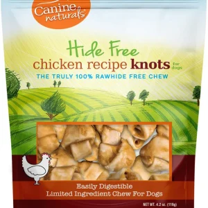 Canine Natural Hide Free Chicken Mini Knot 12Pk