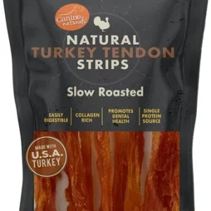 Canine Naturals Dog Turkey Tendon Strip, 3 oz