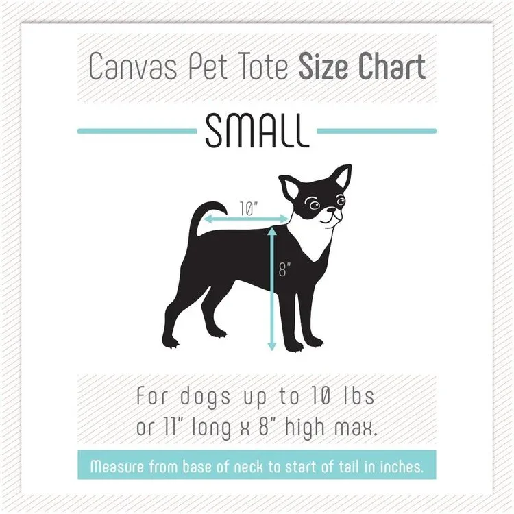 Canvas Pet Tote in Navy & Red (Made in the USA) (Direct Ship) - Image 2
