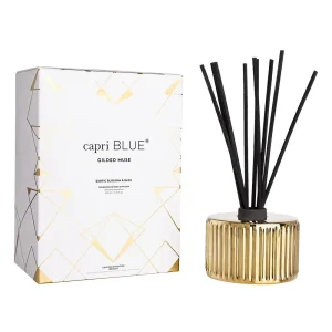 Capri Blue Exotic Blossom and Basil Gilded Reed Diffuser