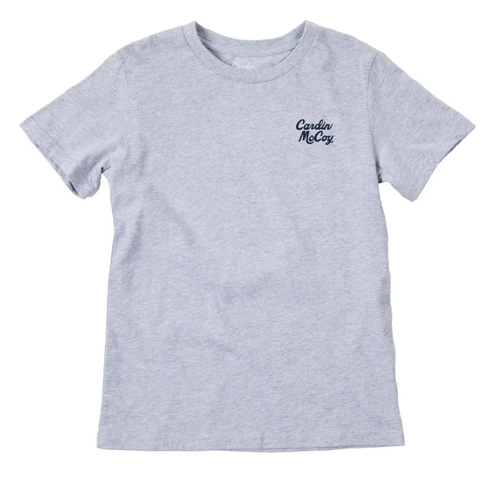 Cardin Mccoy Boys Grey Carrying On Tradition Short Sleeve Tee