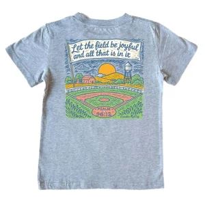Cardin Mccoy Boy's Joyful Baseball Short Sleeve Tee Shirt