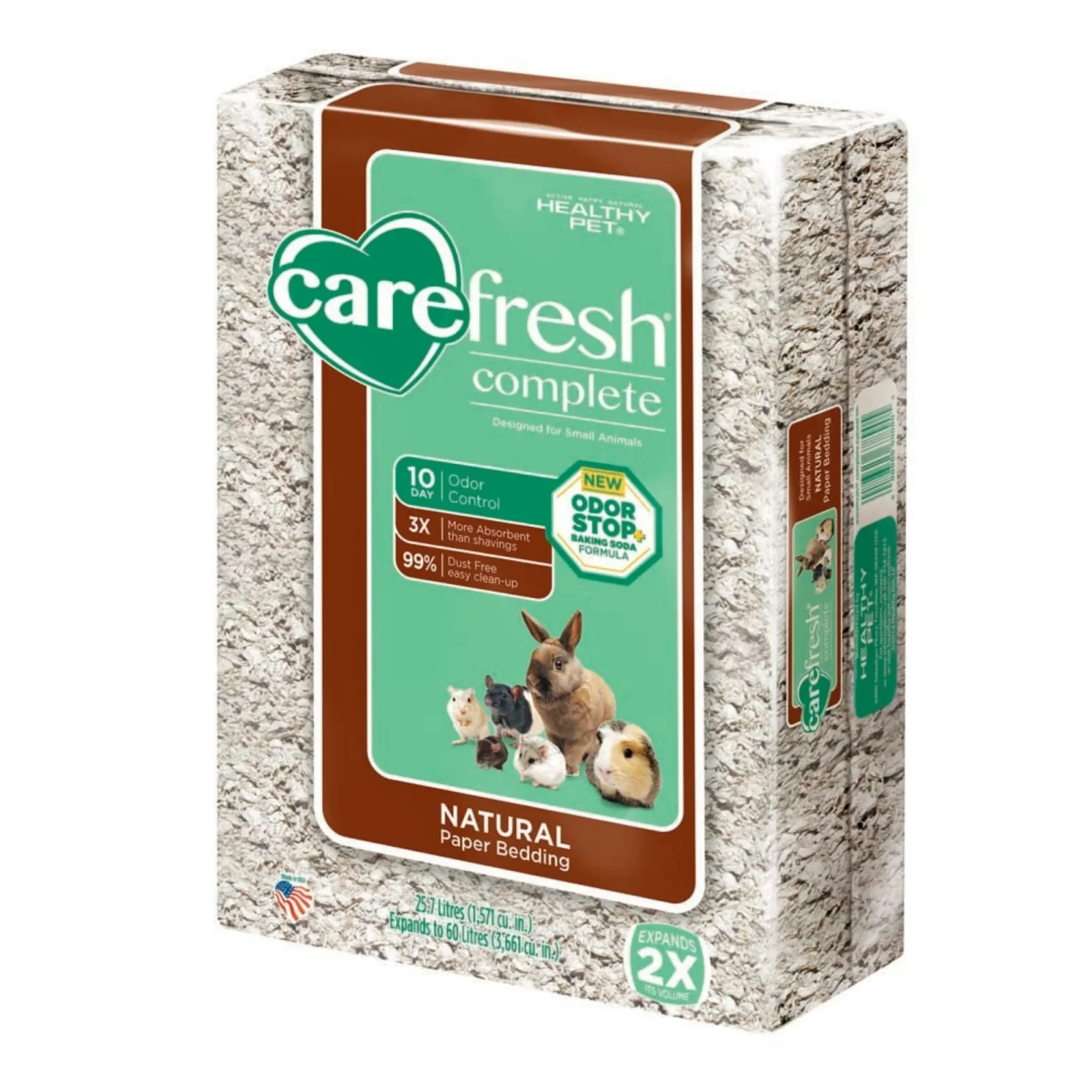 CareFRESH Complete Comfort Small Pet Bedding, Natural, 60 L