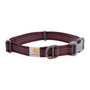 Carhartt® Adjustable Nylon Dog Collar with Reflective Stitching