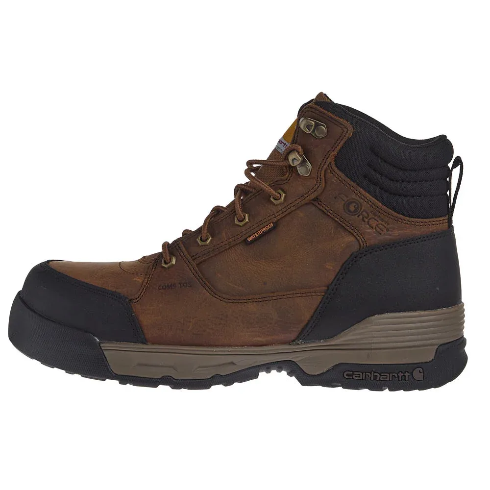 Carhartt Footwear Men Force HD 6in. Waterproof Composite Round Toe Work Boot - Image 2