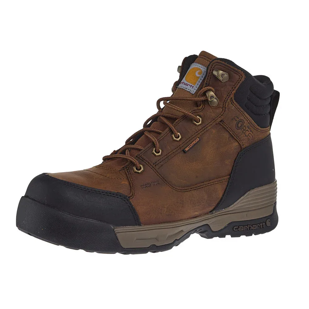 Carhartt Footwear Men Force HD 6in. Waterproof Composite Round Toe Work Boot