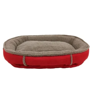 Carolina Pet Red Memory Round Comfy Cup Bed