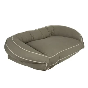 Carolina Pet Sage Canvas Memory Bolster Bed