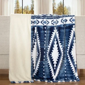 Carstens Blue Ridge Plush Throw Blanket