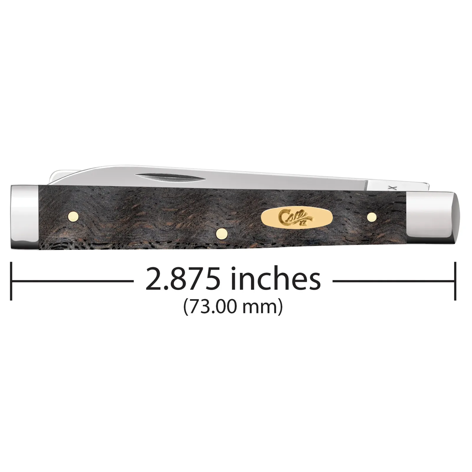 Case Knives Black Curly Oak Wood Baby Doc Knife - Image 2