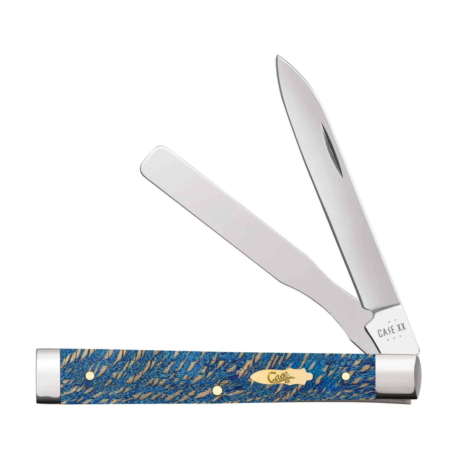 Case Knives Blue Sycamore Wood Baby Doc Knife