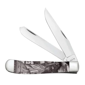 Case Knives Color Infusion Patriotic Statue of Liberty Trapper Knife