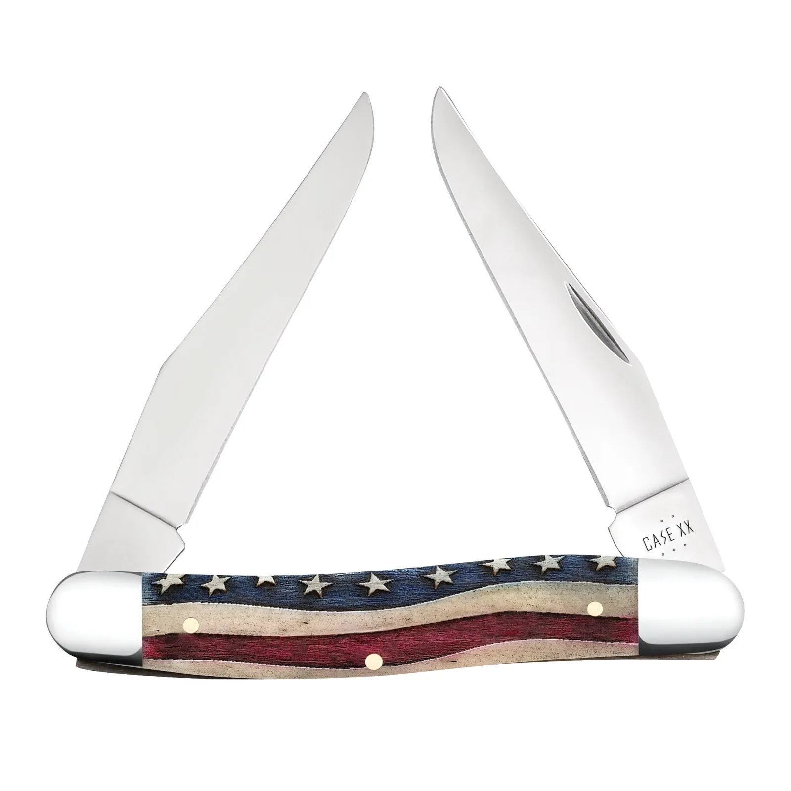 Case Star Spangled Series - Emb Smooth Natural Bone Muskrat