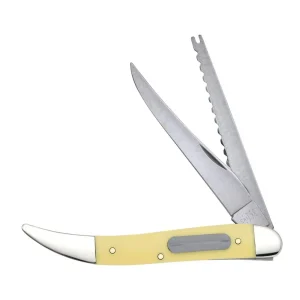 Case Yellow Synthetic SS - Smooth Fishing Knife (320094F SS)