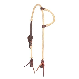 Cashel Brown Iron Rawhide Slip Ear Headstall