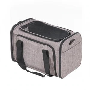 Cat Carrier With Wheels, Airline Approved Rolling Pet Carrier With Telescopic Handle And Shoulder Strap, Dog