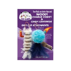 Cat Lures Wool Centipede Comet Attachment 2-Pack