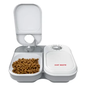 Cat Mate C200 2-Bowl with Timer Automatic Dog & Cat Feeder