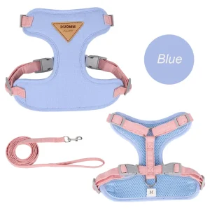 Cat Puppy Outdoor Walking Supplies Fashion Pet Harness and Leash Set for Small Dogs Cats Breathable Durable