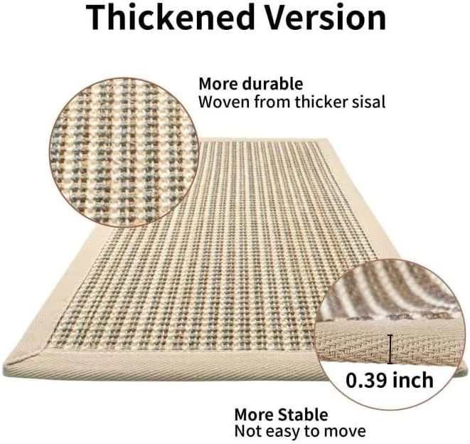 Cat Scratch Mat — Sisal Rope Floor Scratcher Pad - Image 2