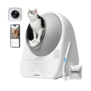 Catlink Pro-Ultra Self-Cleaning Cat Litter Box W/ Built-In Camera & 2-Way Audio, Remote App Control